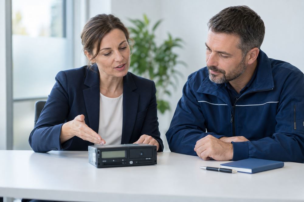 Digitaler Tachograph/ Lenk- und Ruhezeiten für Fahrpersonal