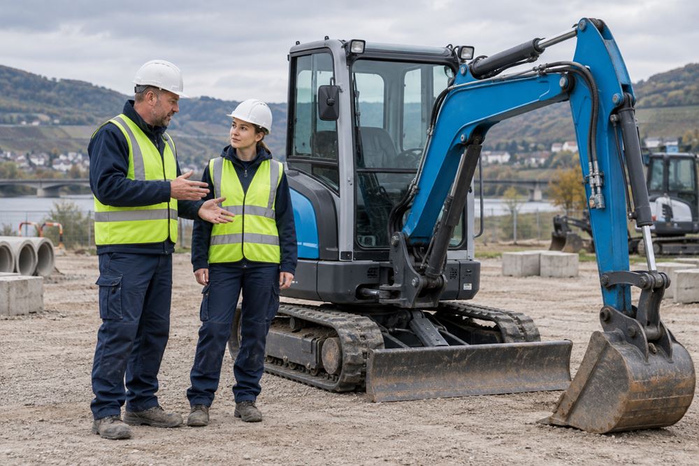 jährliche Unterweisung für Bediener von Erdbaumaschinen